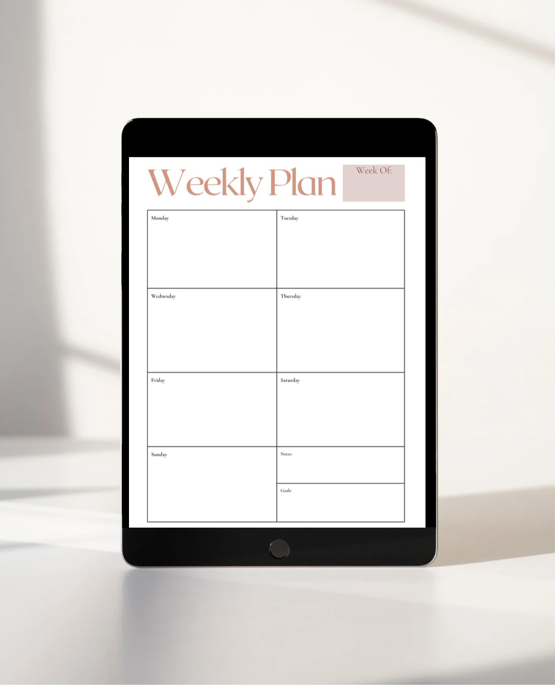 Terra Cotta Minimalist Yearly Planner